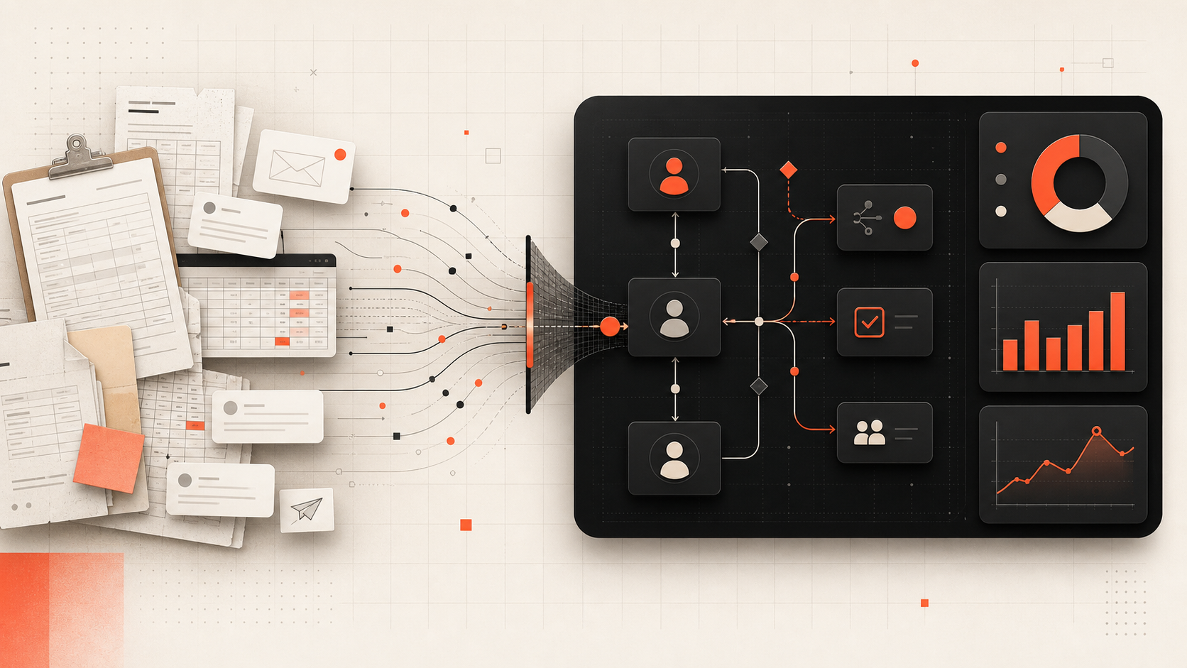 Manual work is not automatically bad. Spreadsheets, paper forms, email, and messaging ca - Criflet Automation and Integrations article visual